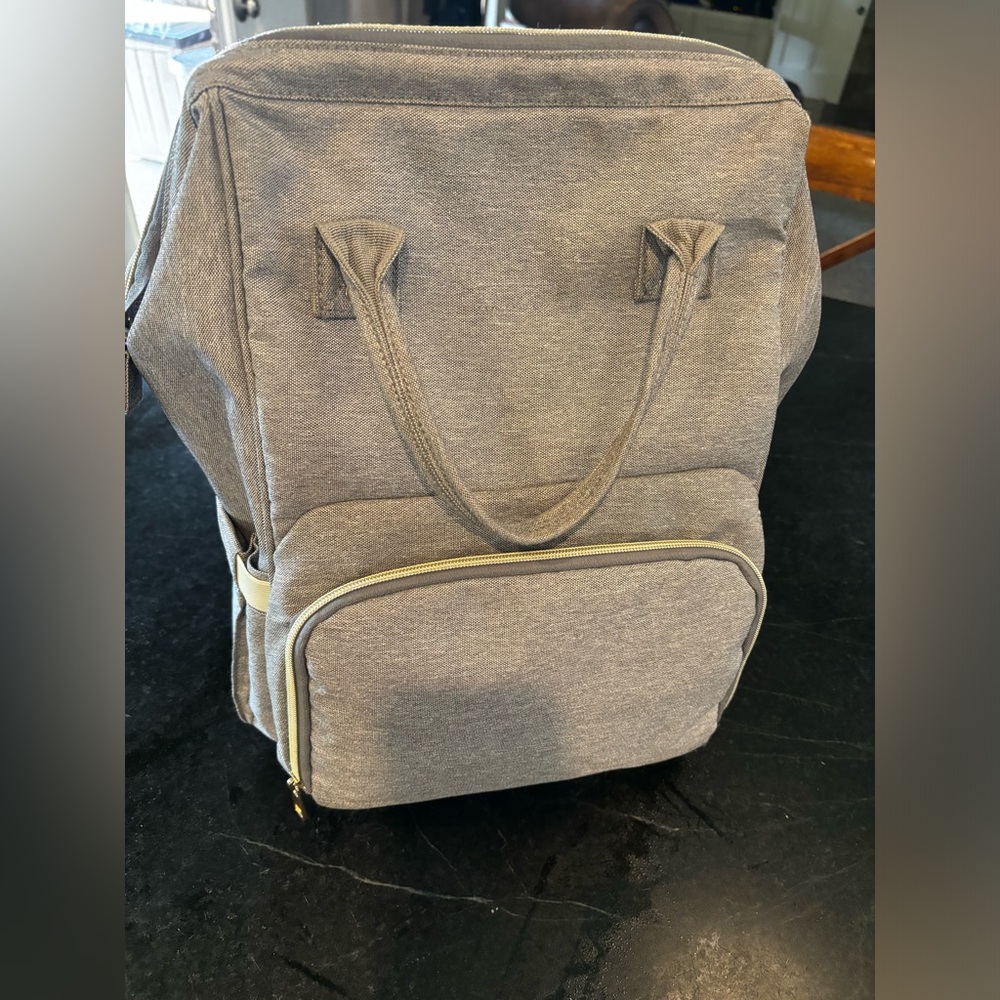 Gray Diaper Bag Backpack - image 1